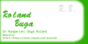 roland buga business card